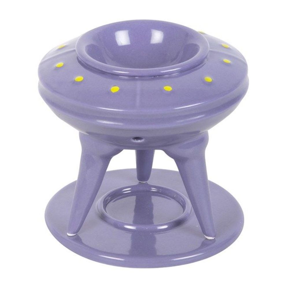 UFO Wax Burner with Lime Alien Wax Melt
