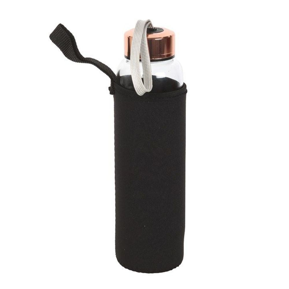 Glass Water Bottle - Luna Moth