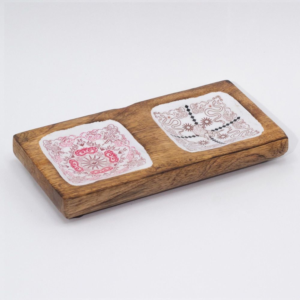Hop Hare Enameled Double Trinket Tray