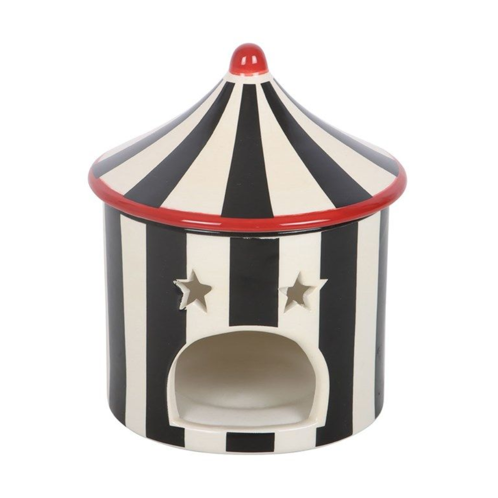 Black Striped Circus Tent Oil Burner