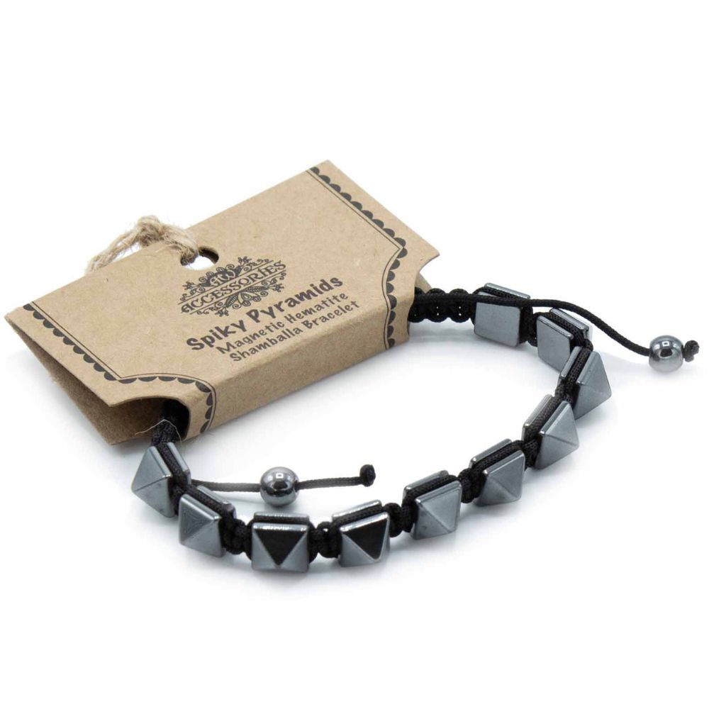 Magnetic Hematite Shamballa Bracelet