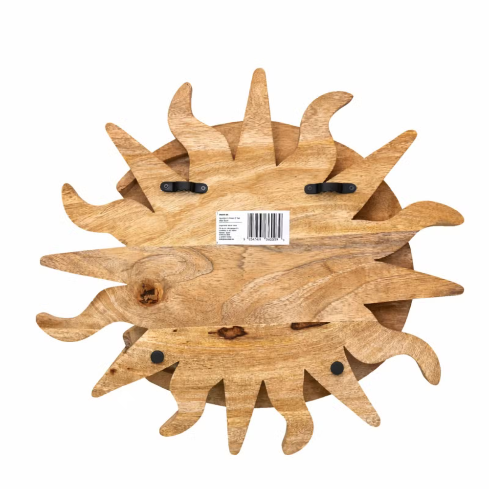 Sun & Moon 3 Tier Wall Shelf