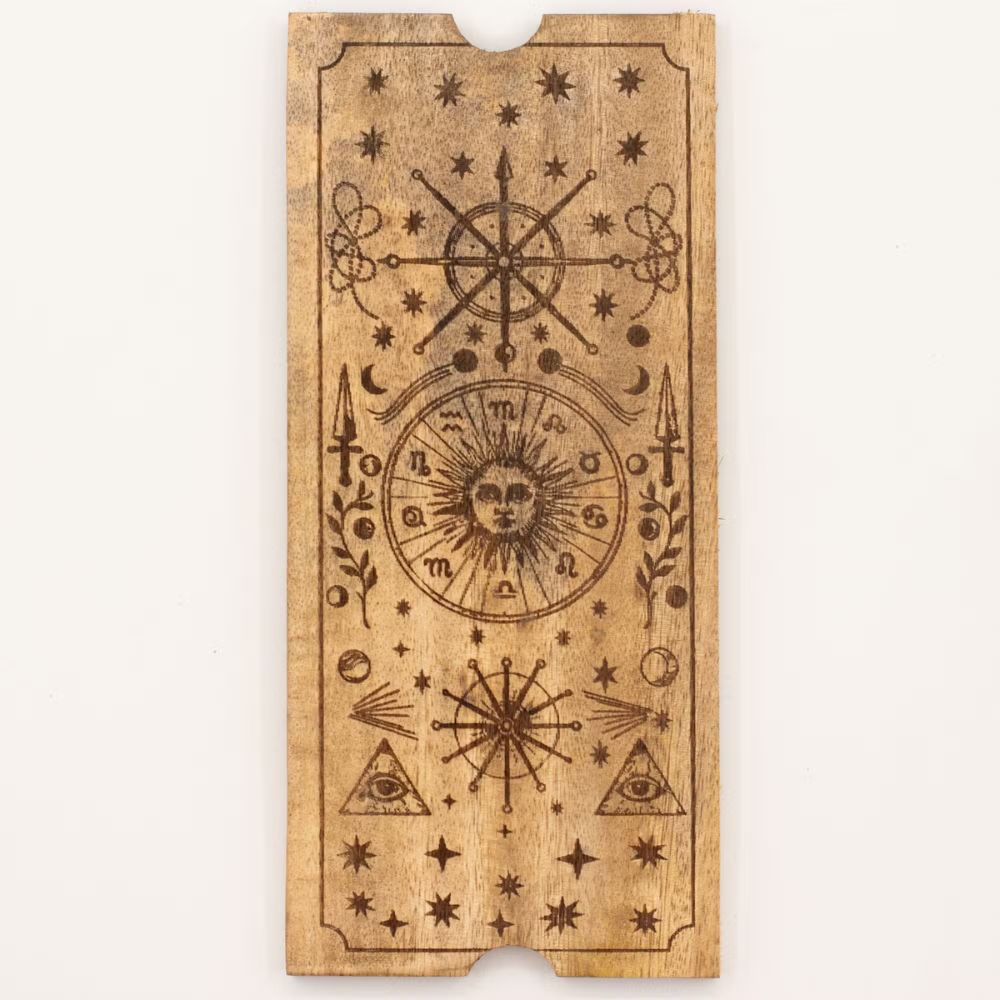 Four-Section Tarot Box with Card Holder