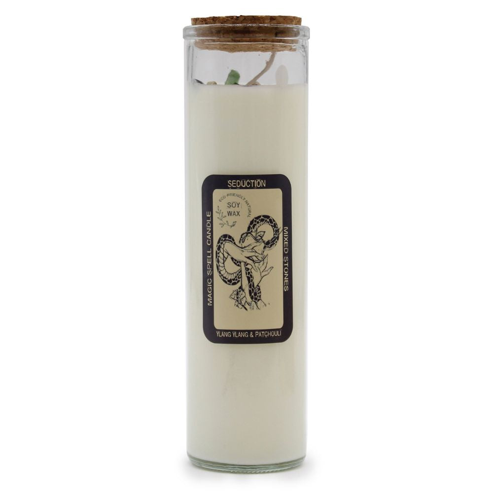 Soy wax Candles 'Magic Spell' with Gemstones