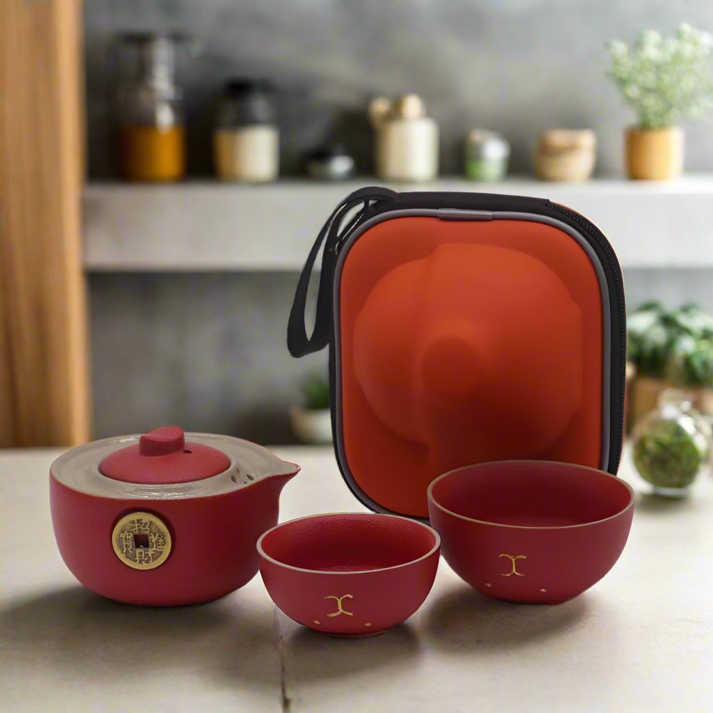Money Cat Teapot Set - Travel Pack