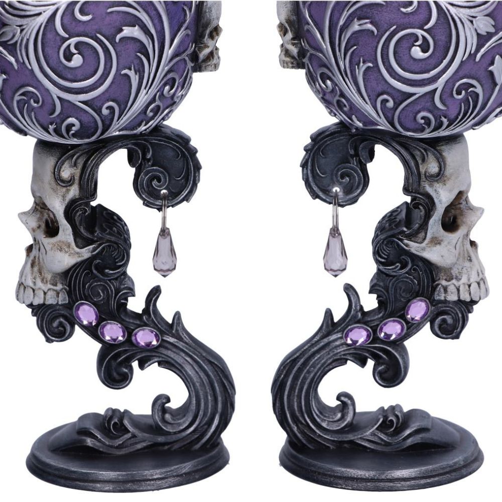 Death's Desire Twin Skull Heart Goblets