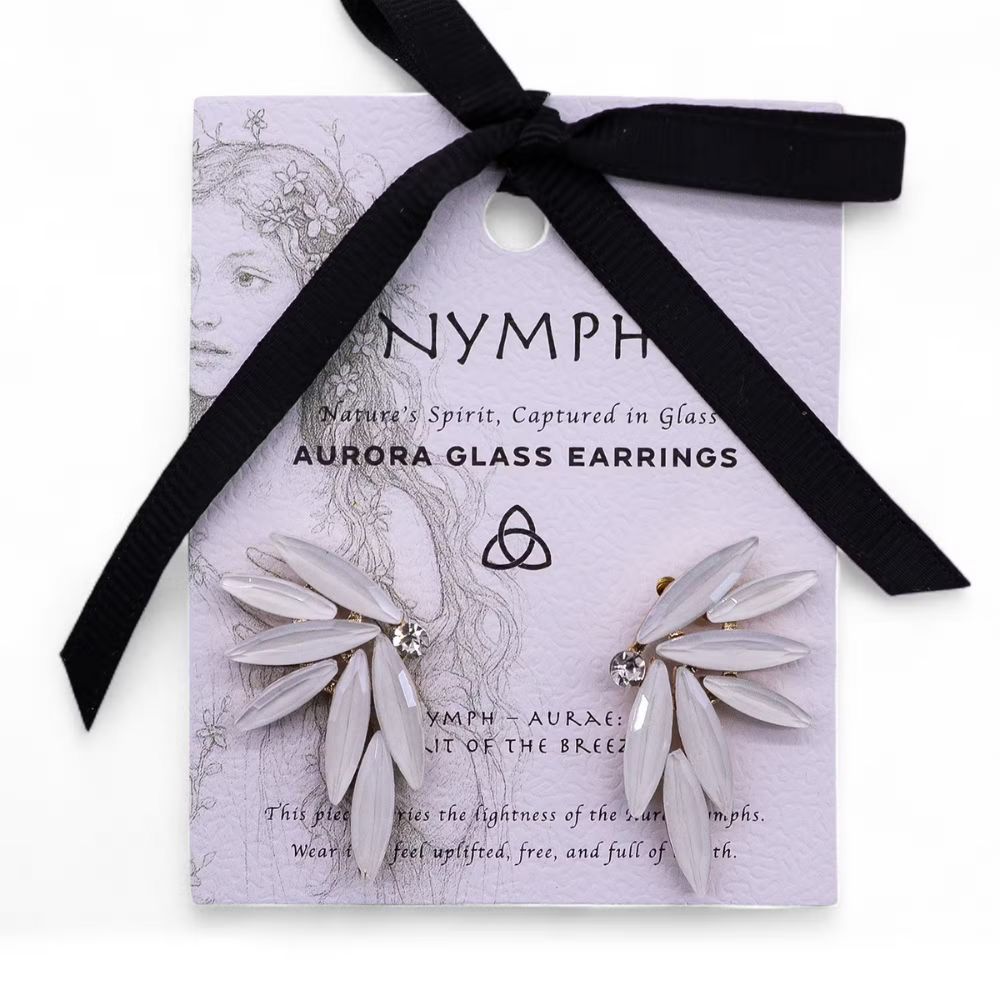 Pearl - Vintage Glass - Fairies - Earrings