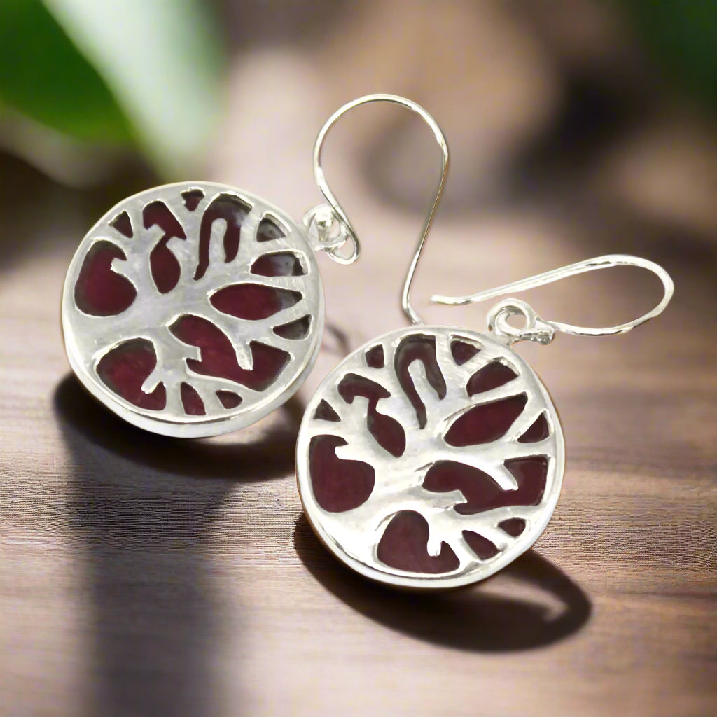 Silver Tree of Life Earrings