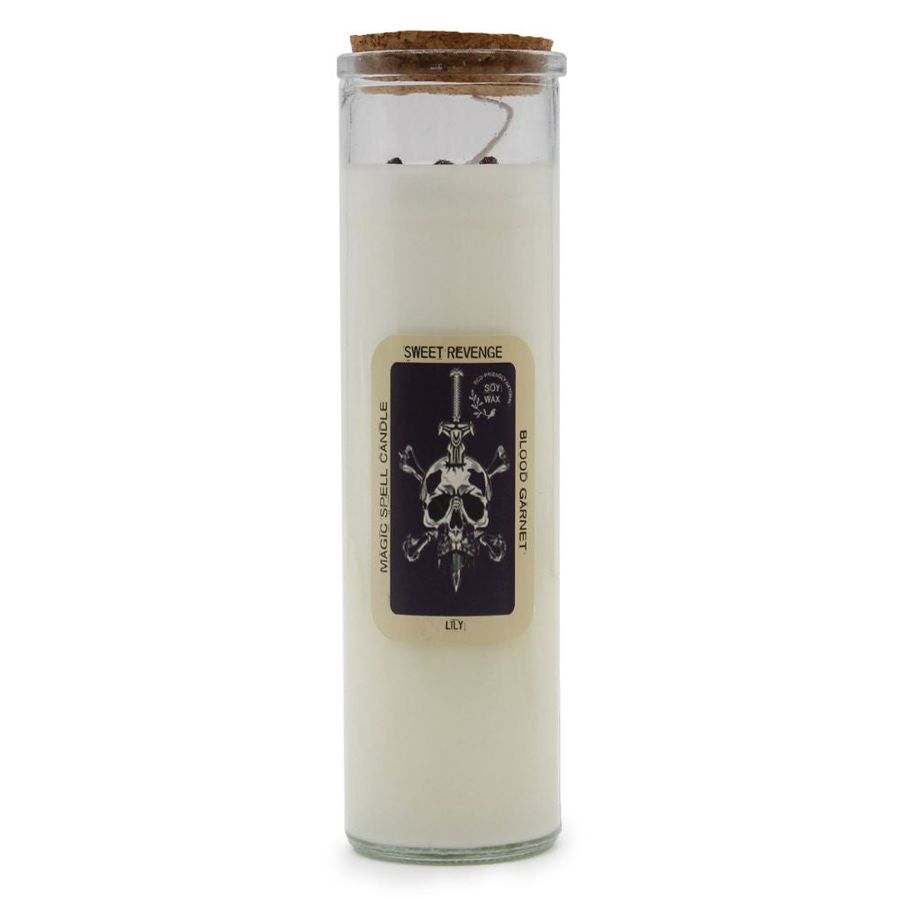 Soy wax Candles 'Magic Spell' with Gemstones