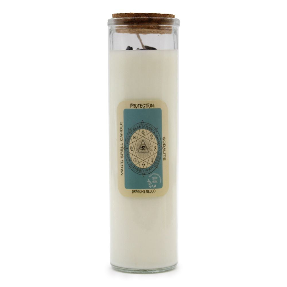 Soy wax Candles 'Magic Spell' with Gemstones