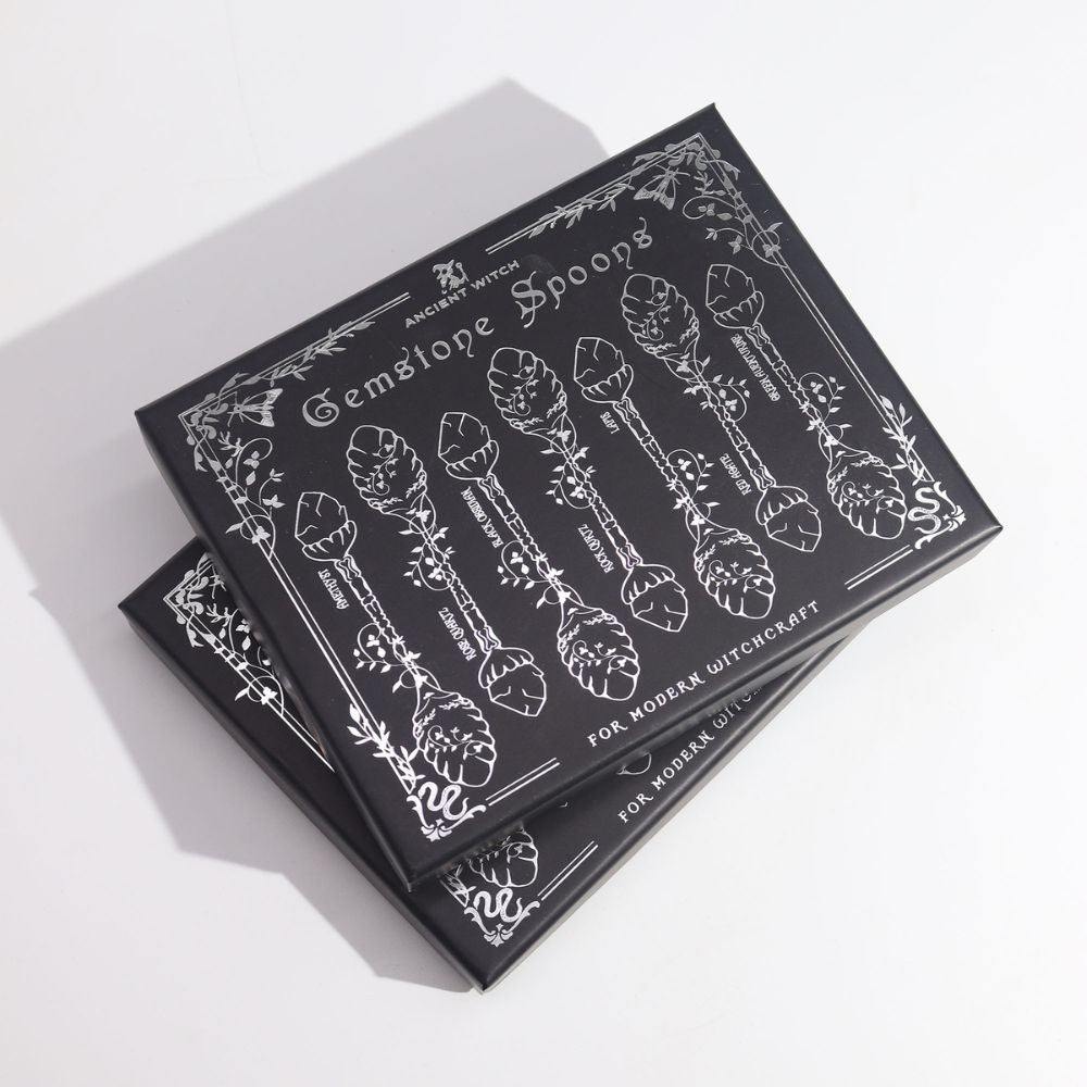 Ancient Witch Gemstone Spoons Gift Set
