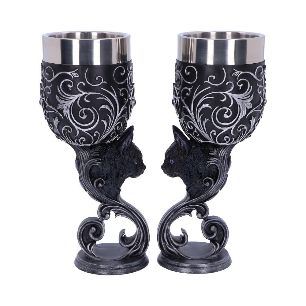 Familiars Love Twin Cat Heart Goblets