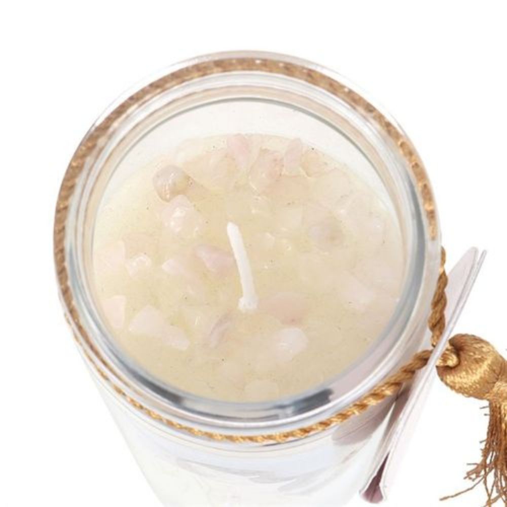 Goddess Tube Candles with Crystals