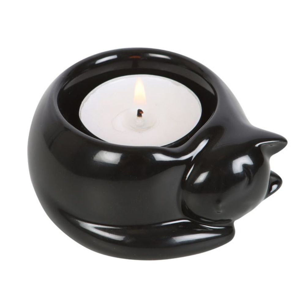Tealight Holder - Black Cat
