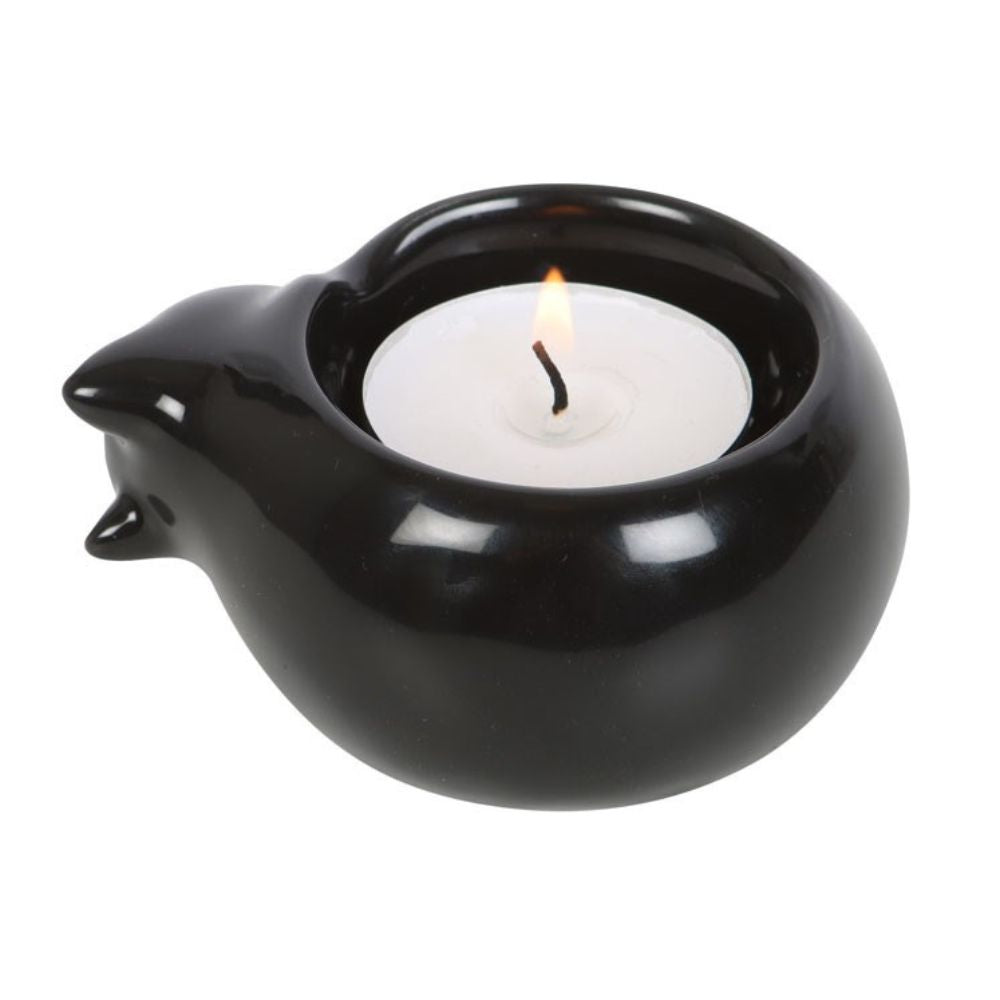 Tealight Holder - Black Cat