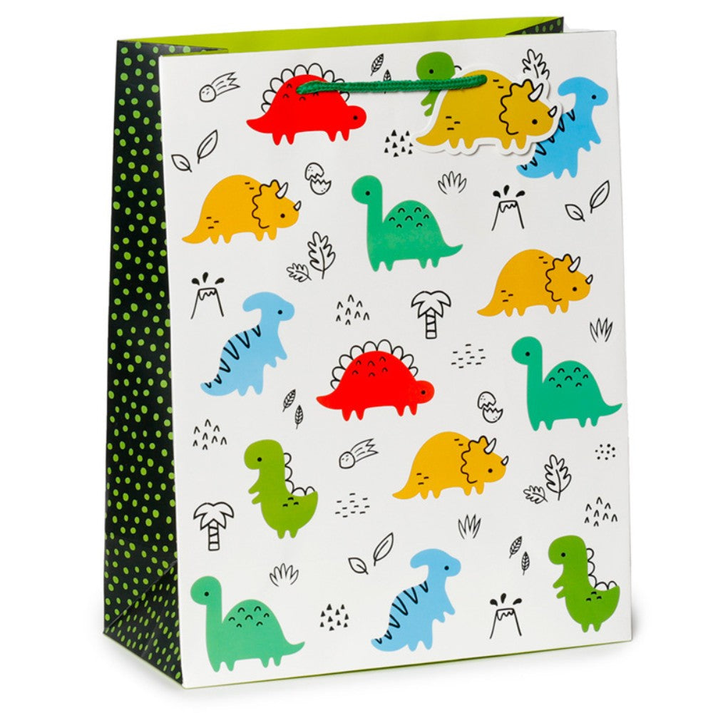 Cartoon Dinosaur Gift Bag - Large