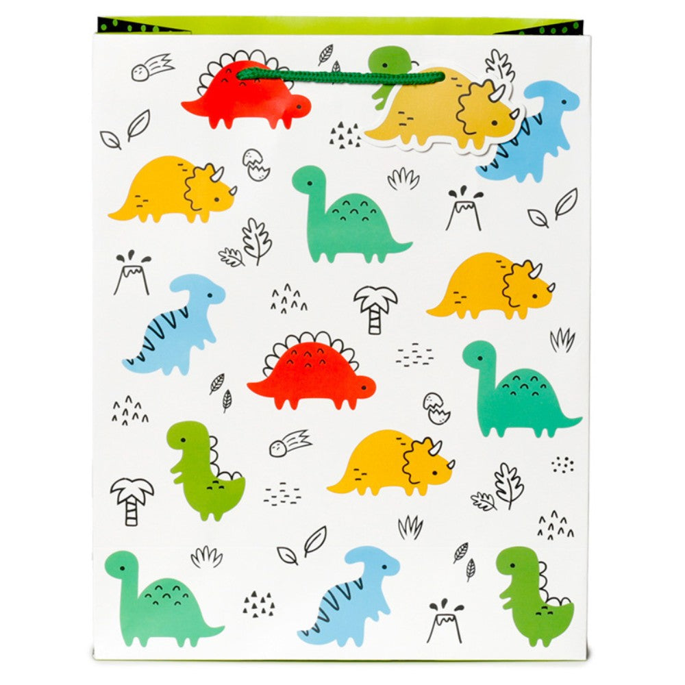 Cartoon Dinosaur Gift Bag - Large
