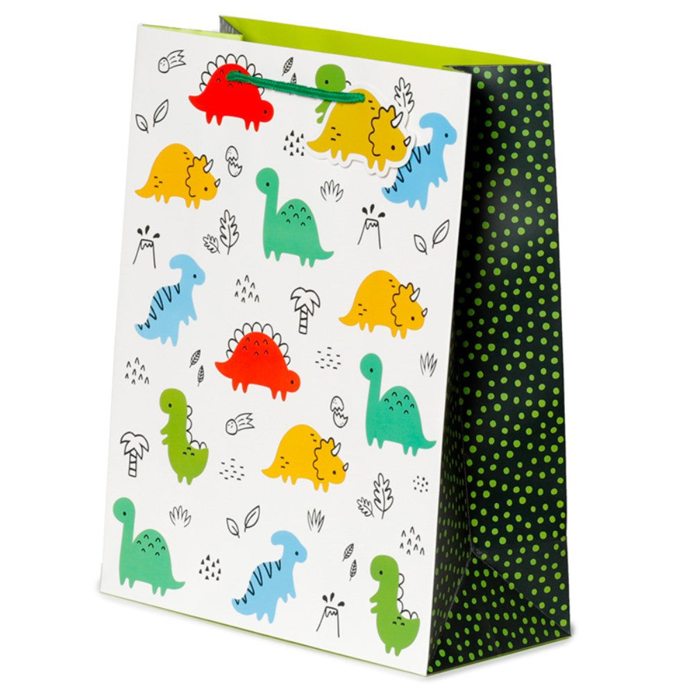 Cartoon Dinosaur Gift Bag - Large