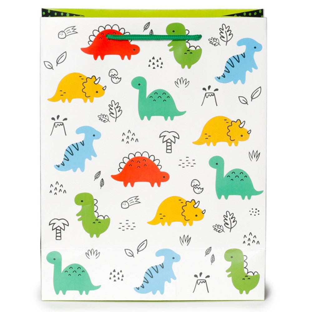 Cartoon Dinosaur Gift Bag - Large