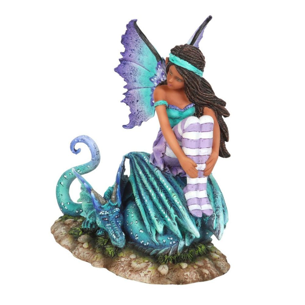 'Dragon Perch' Fairy Figurine - Amy Brown