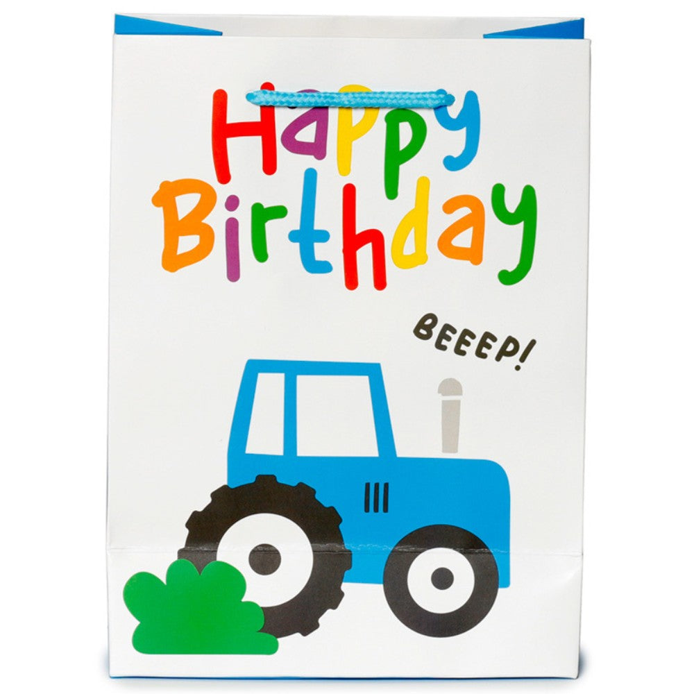 Happy Birthday Kids Tractor Gift Bag