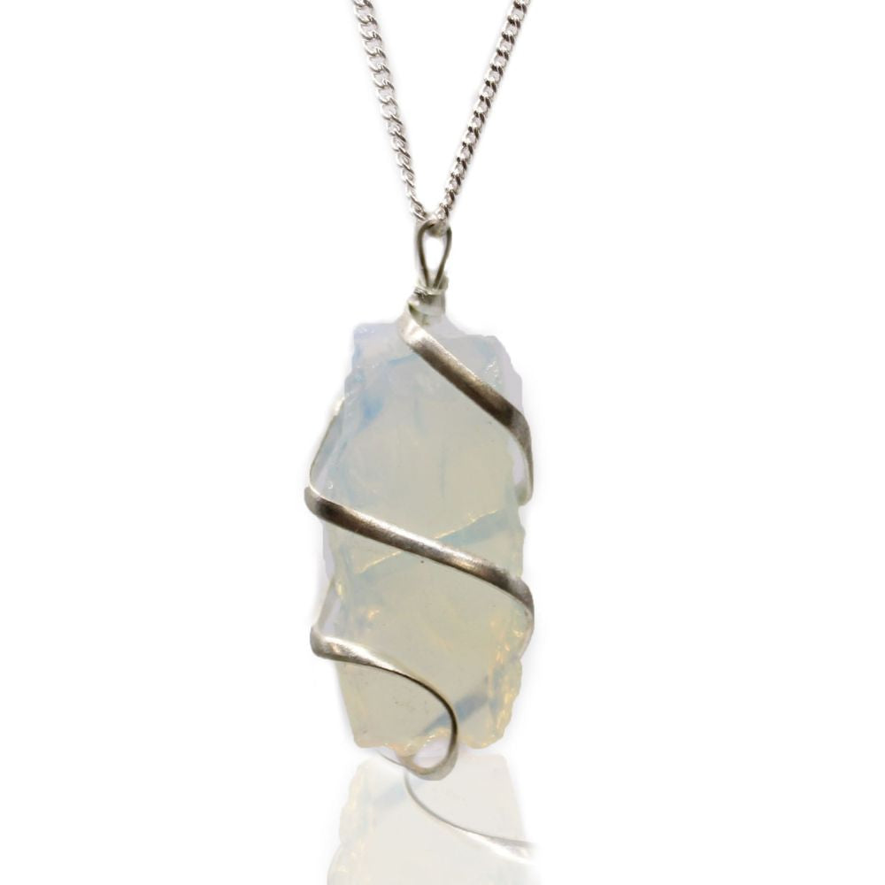 Cascade Wrapped Gemstone necklace collection