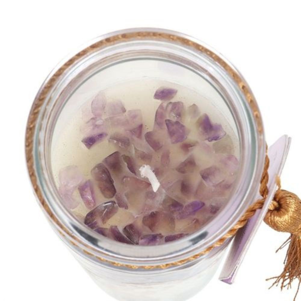 Goddess Tube Candles with Crystals