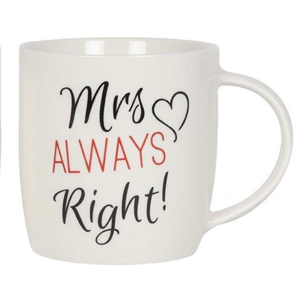 'Mr and Mrs' Mugs Gift Set