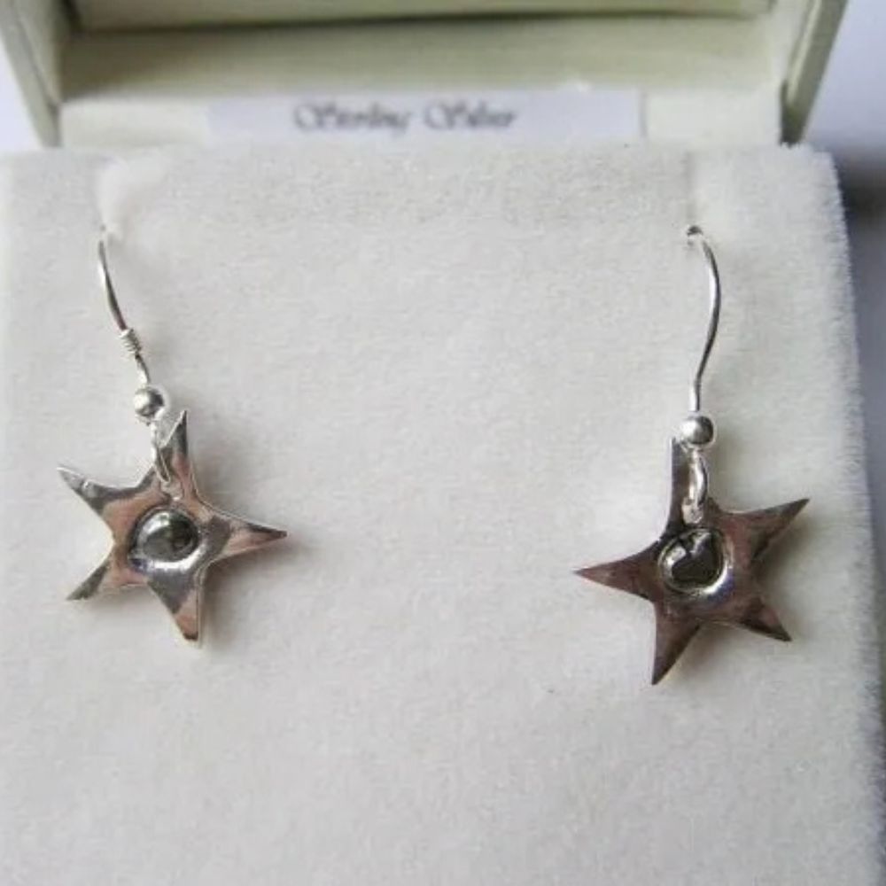 Sterling Silver - Captured Starlight Earrings - Certified