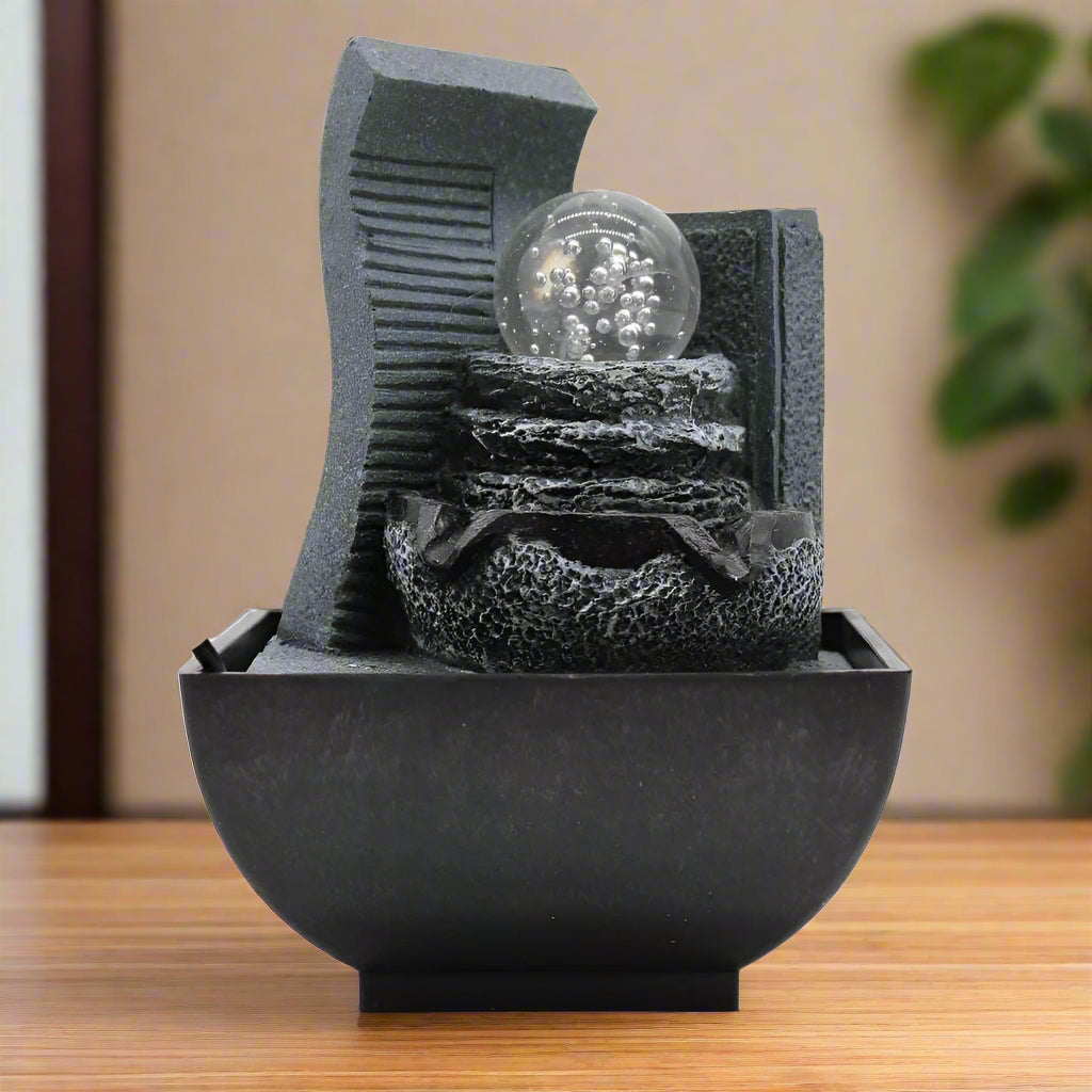 Tranquillity Desktop Water Feature - Cascading rock