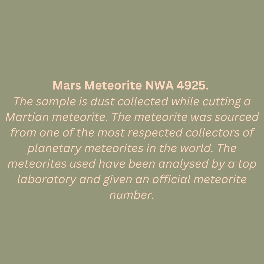 A Piece of Mars Pendant: Certified Dust in a vial