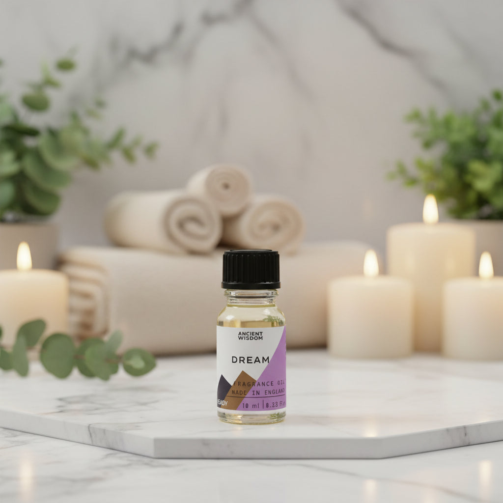 A 10ml bottle of 'Gothic Dream' fragrance oil by Ancient Wisdom