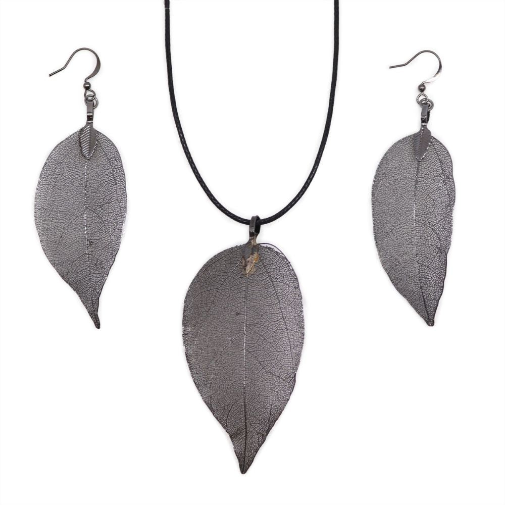 Necklace & Earring Leaf Gift Set
