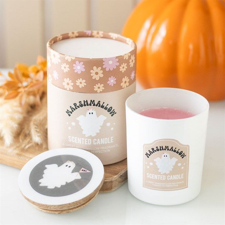 Toasted Marshmallow Ghost Candle