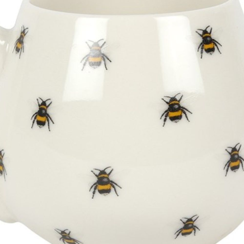 Bee Print Rounded Mug