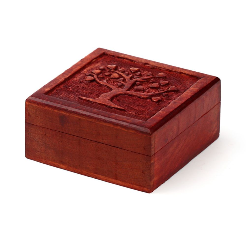 Hand Carved Trinket Box