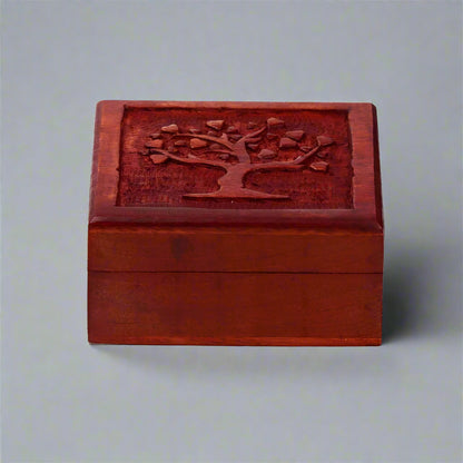 Hand Carved Trinket Box