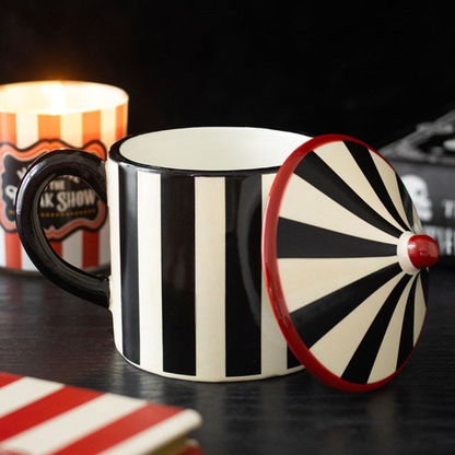 Black Striped Circus Tent Mug