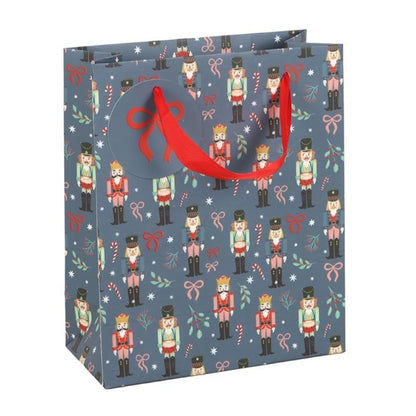 Blue Nutcracker Print Gift Bag