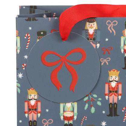 Blue Nutcracker Print Gift Bag