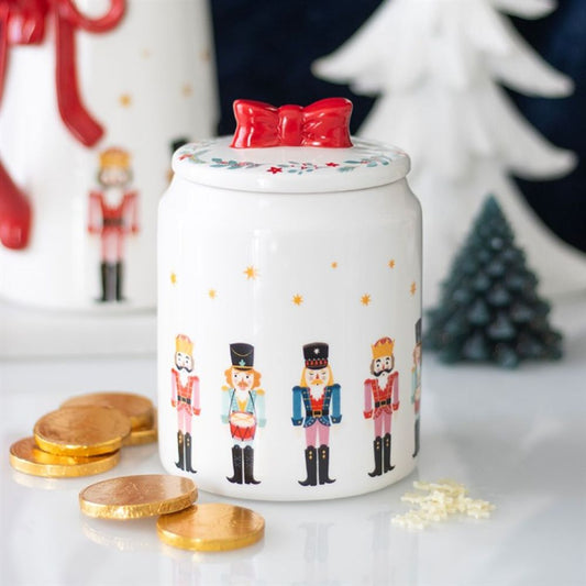 Nutcracker Ceramic Storage Jar