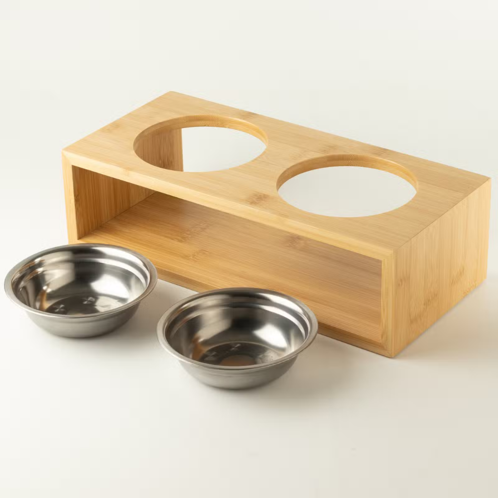 PAW Large Double Pet Bowls