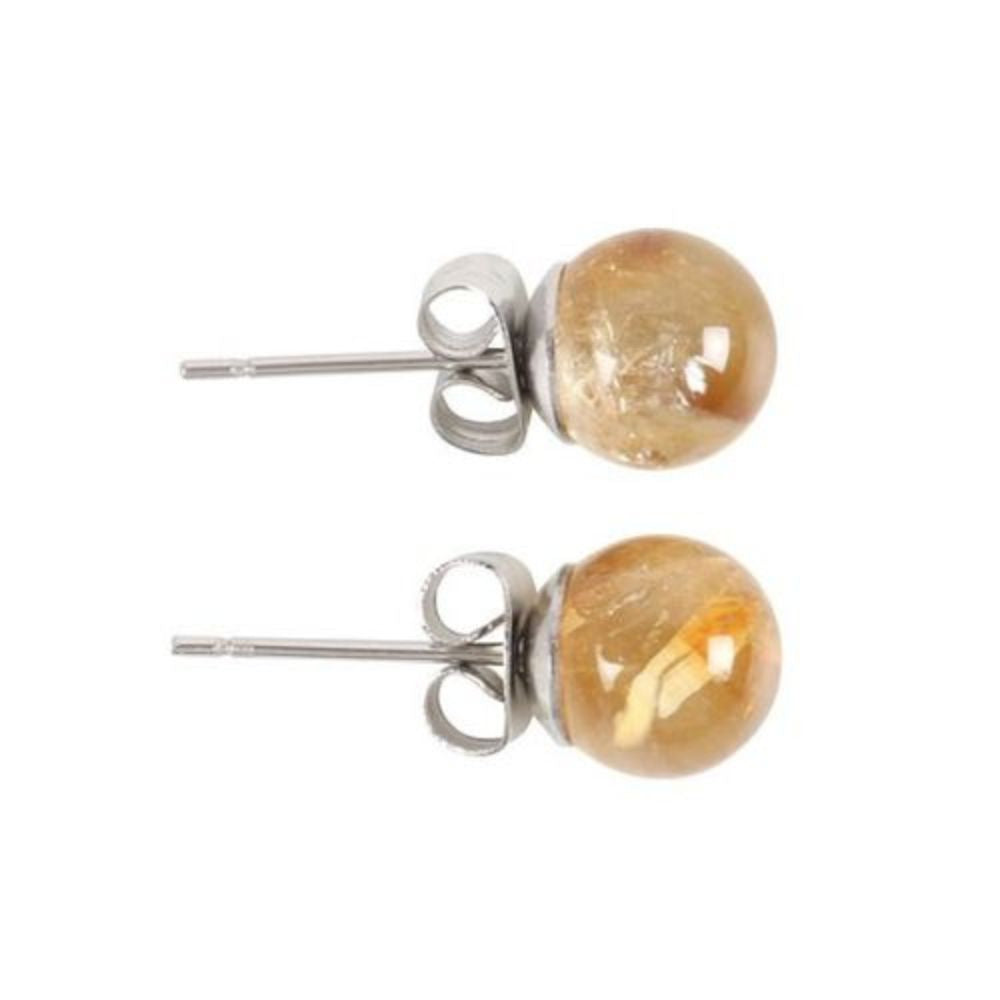 Semi Precious Crystal Earrings