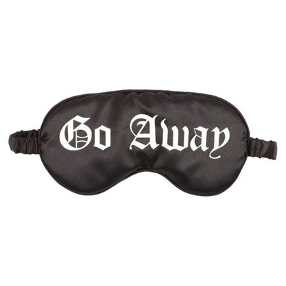 Gothic Satin Sleep Mask - 'Go Away'