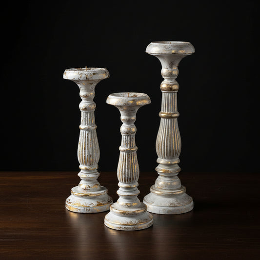 Hand made Vintage style candle Sticks