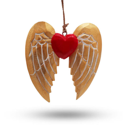 Wooden Angel wings hanging Decoration