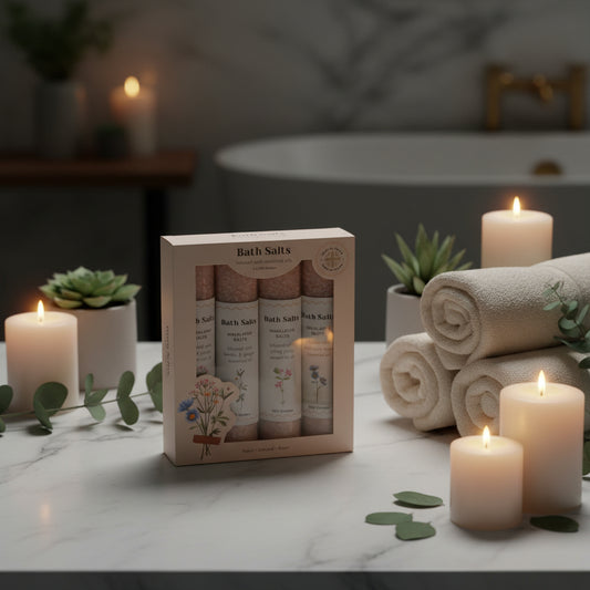Floral Bath Salt Gift Set