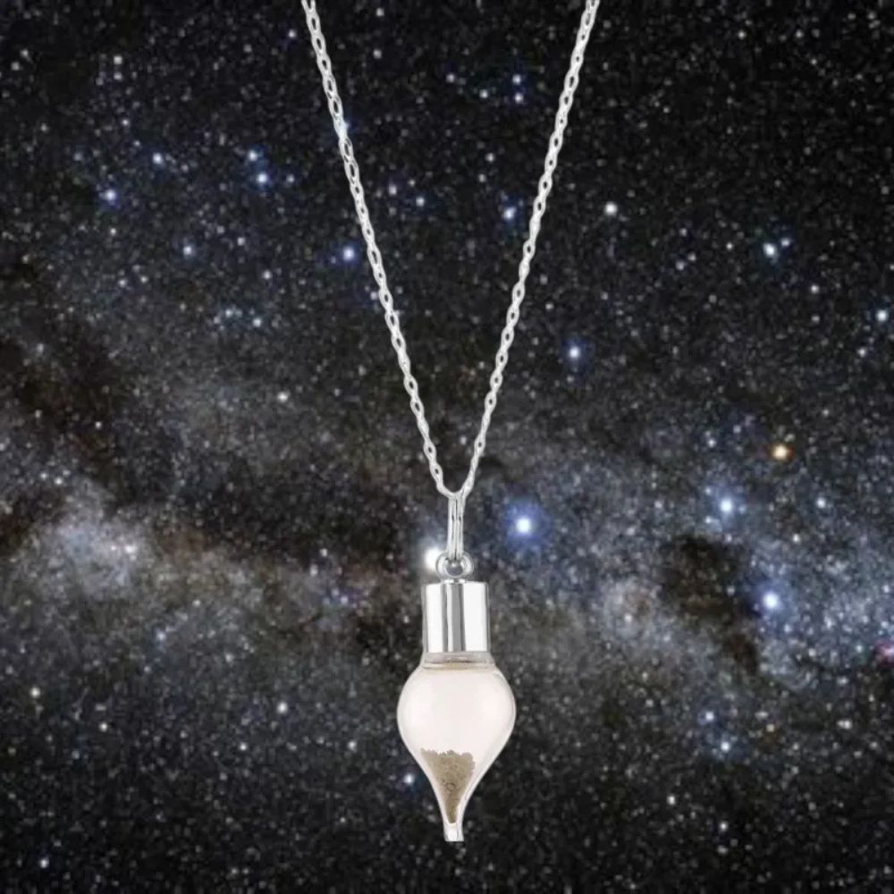 Sterling Silver - The Martian Tear: a celestial Pendant