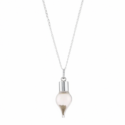 Sterling Silver - The Martian Tear: a celestial Pendant