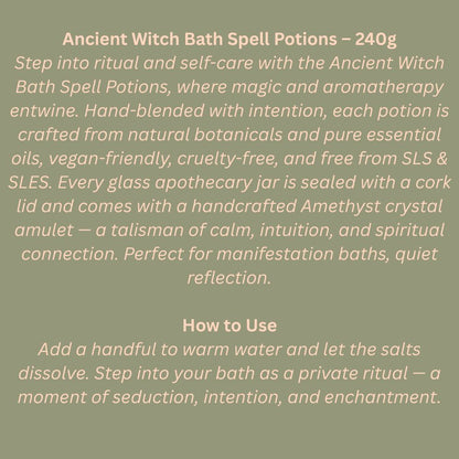 Ancient Witch Bath Spell Potions